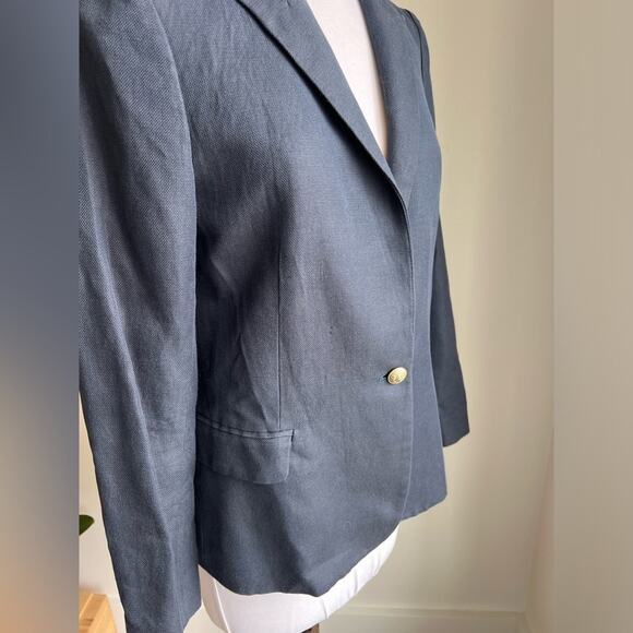 ZADIG AND VOLTAIRE DELUXE JACKET NAVY BLAZER SIZE EU 36 - Picture 2 of 10